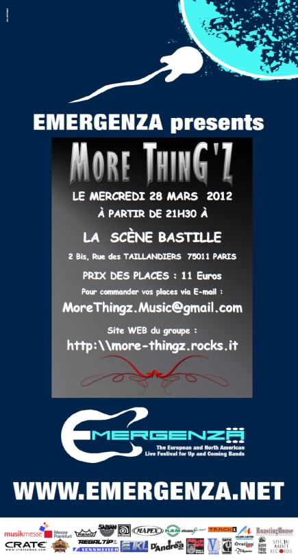 Concert à La Scène Bastille... Mercredi 28/03/2012